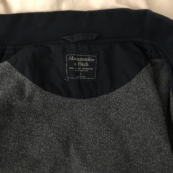 abercrombie & fitch Bomber Jacket Mens Large L - Picture 4 of 5